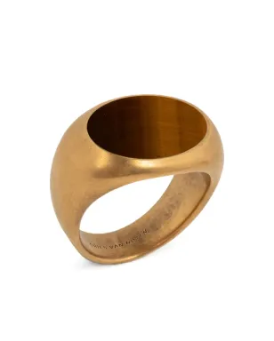 DRIES VAN NOTEN oval-frame signet ring - サムネイル2