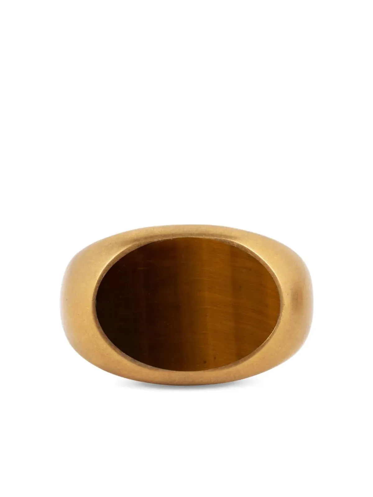 DRIES VAN NOTEN oval-frame signet ring - 画像3