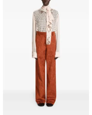 DRIES VAN NOTEN ジャカード・スワールパンツ - サムネイル2
