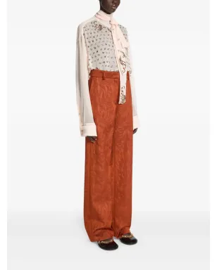 DRIES VAN NOTEN ジャカード・スワールパンツ - サムネイル3