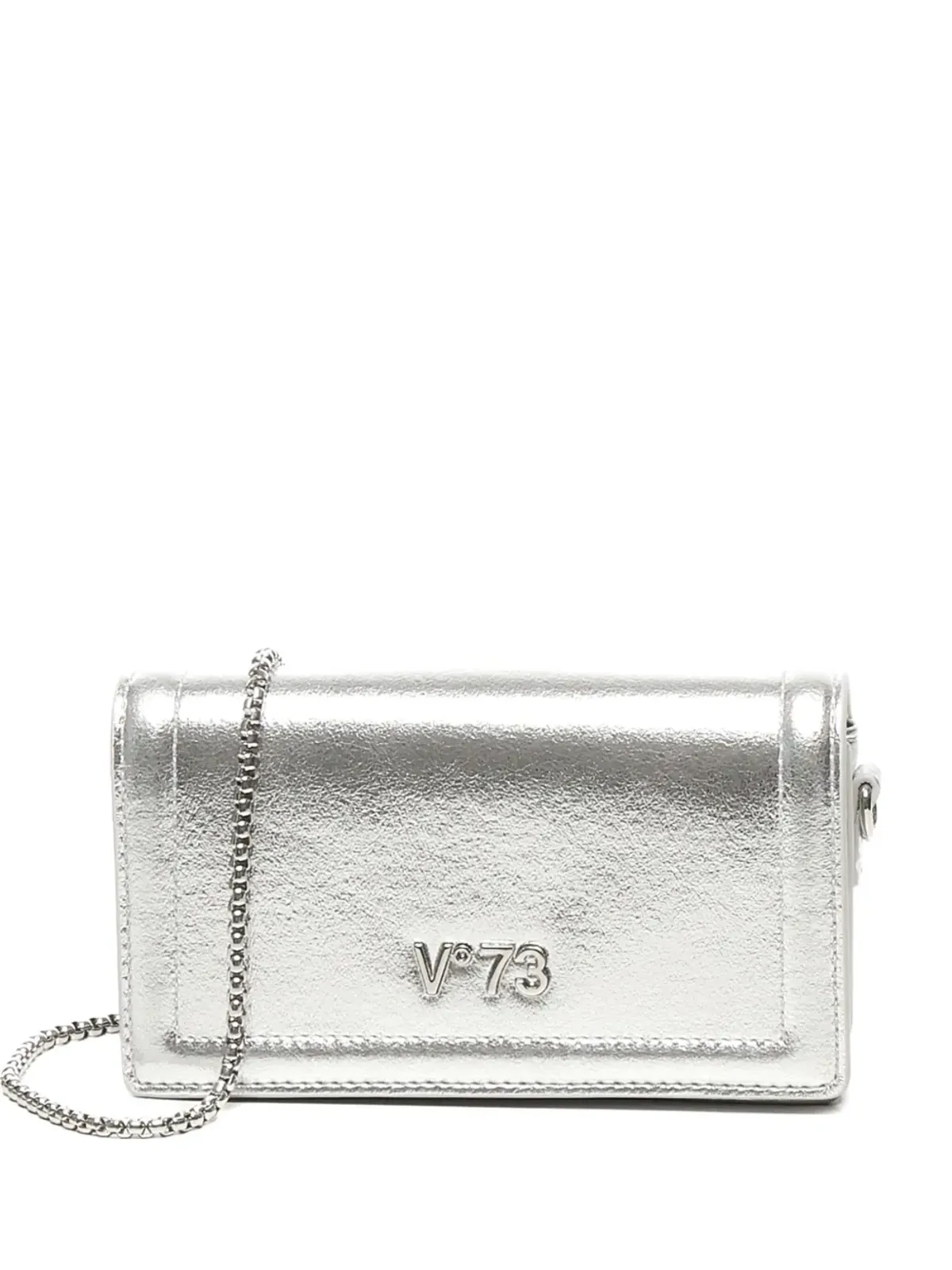 V°73 メタリックエフェクト フラップショルダーバッグ - Grey - 画像1