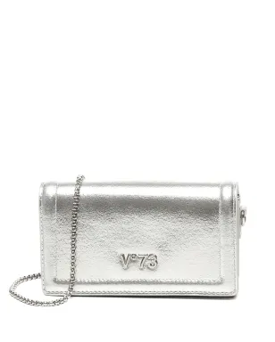 V°73 メタリックエフェクト フラップショルダーバッグ - Grey - サムネイル1