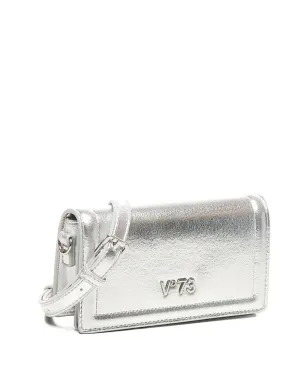V°73 メタリックエフェクト フラップショルダーバッグ - Grey - サムネイル3