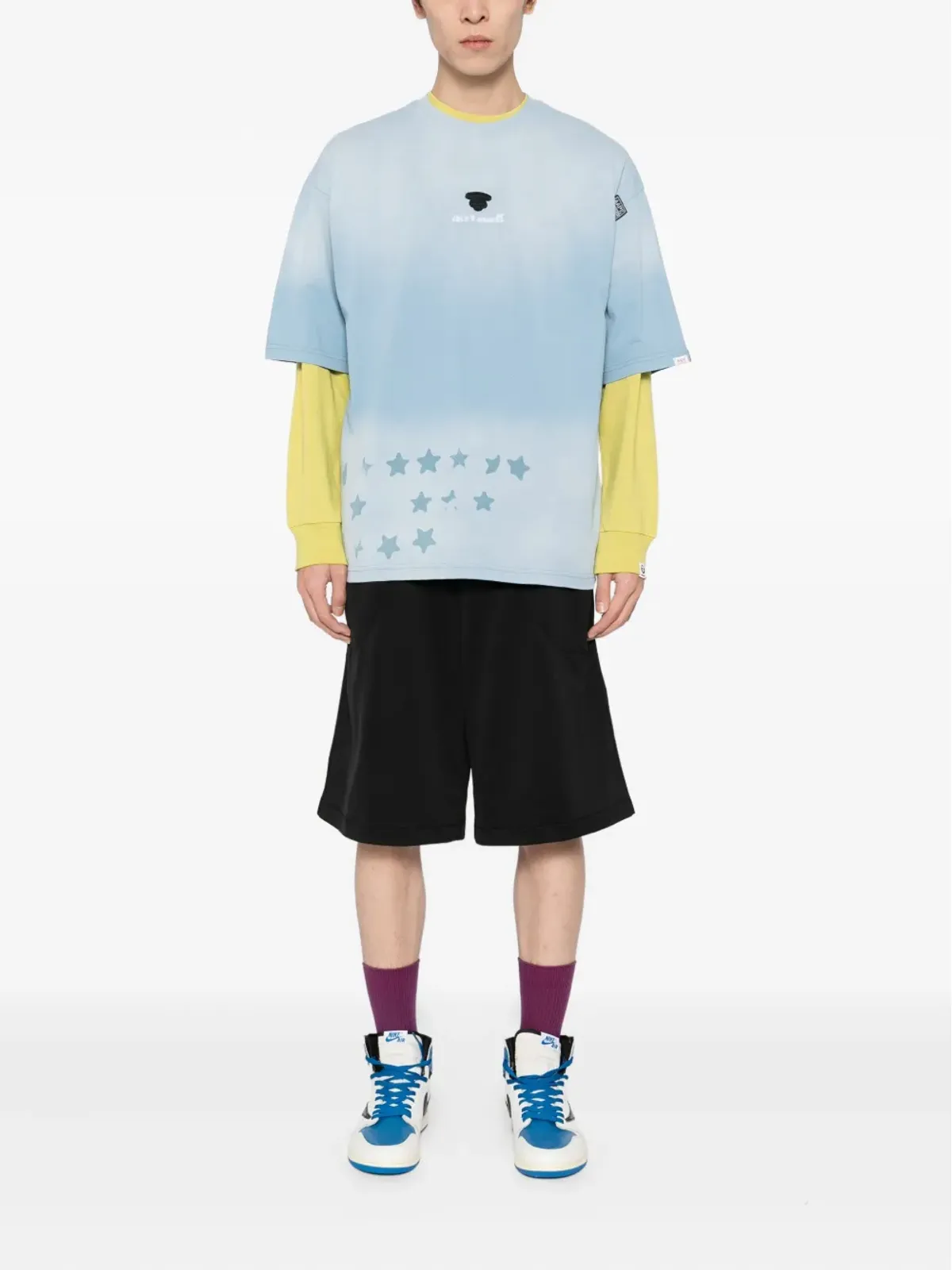 AAPE BY *A BATHING APE® 星柄タイダイTシャツ - 画像2