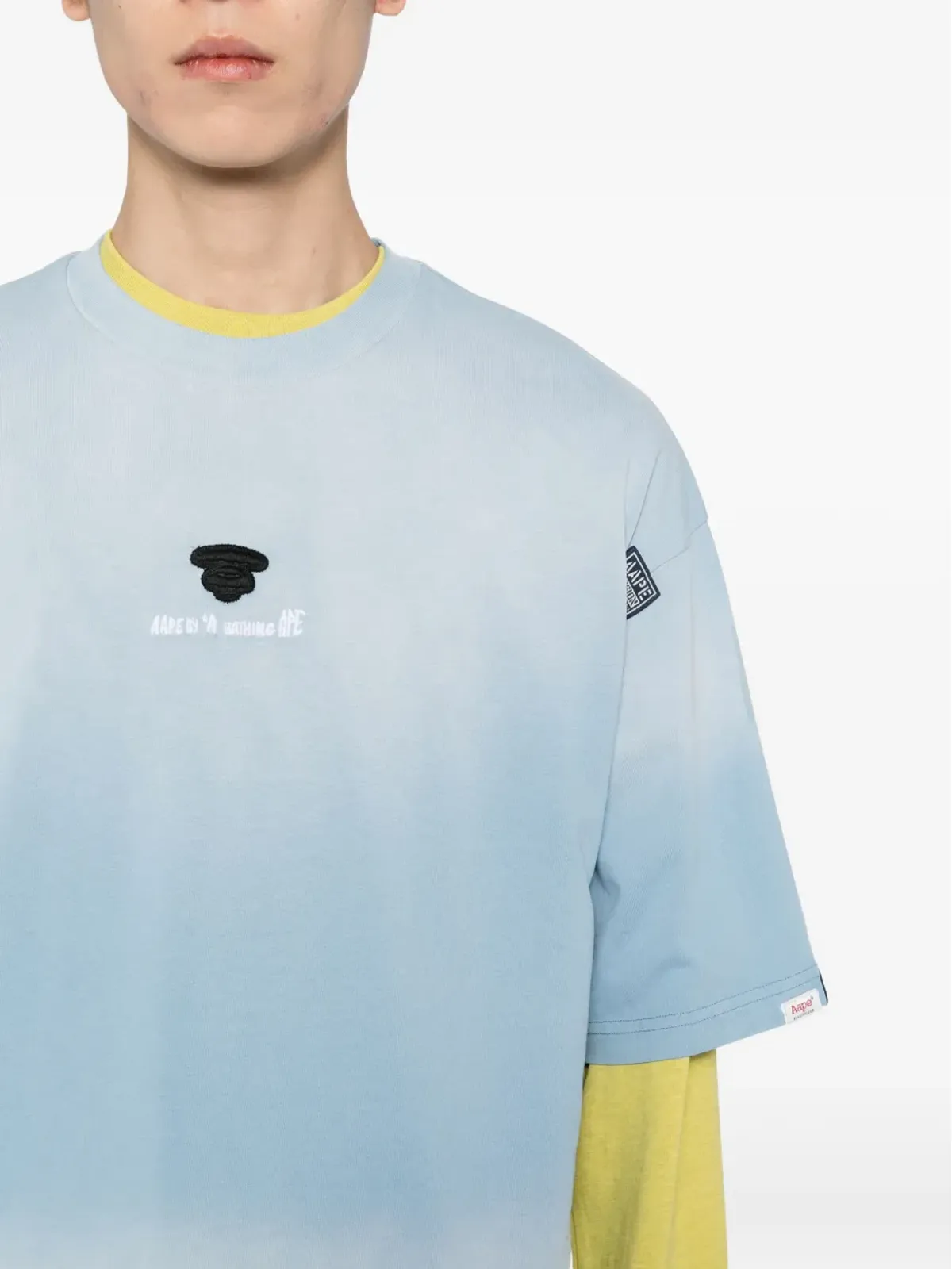 AAPE BY *A BATHING APE® 星柄タイダイTシャツ - 画像4