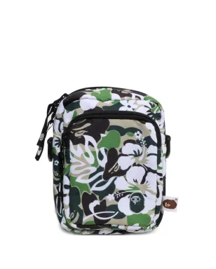 A BATHING APE® ハイビスカス柄迷彩メッセンジャーバッグ - グリーン - サムネイル1