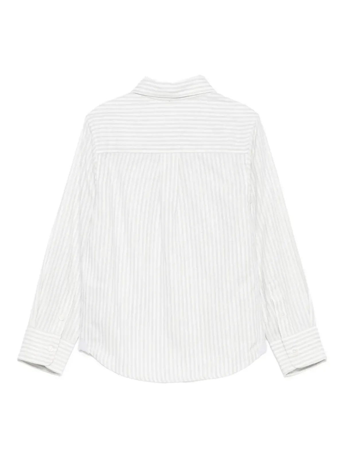 Eleventy Kids ストライプ長袖シャツ - White - 画像2
