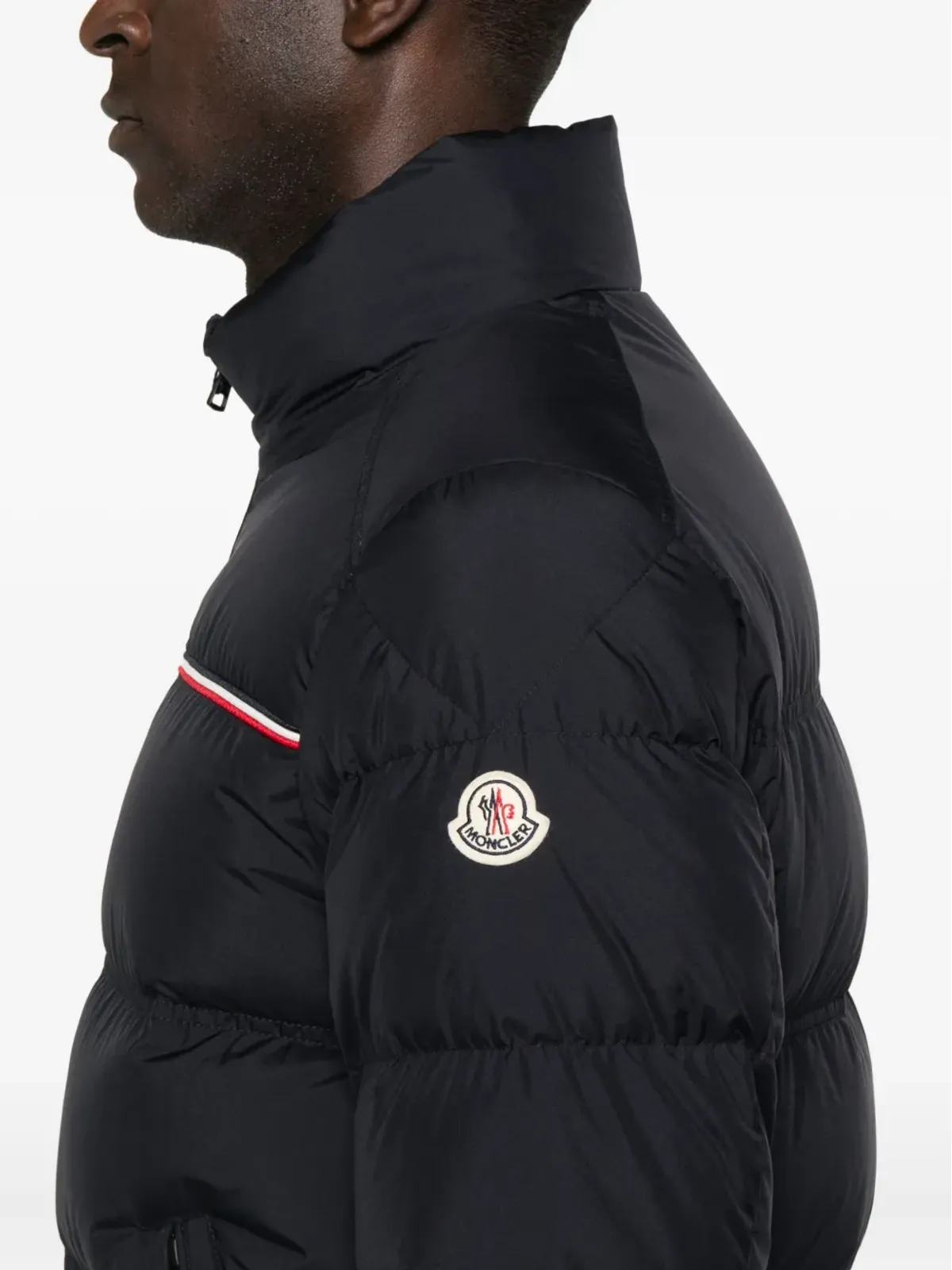 Moncler Bouvaque スタンドカラー パファージャケット（ブルー） - 画像5