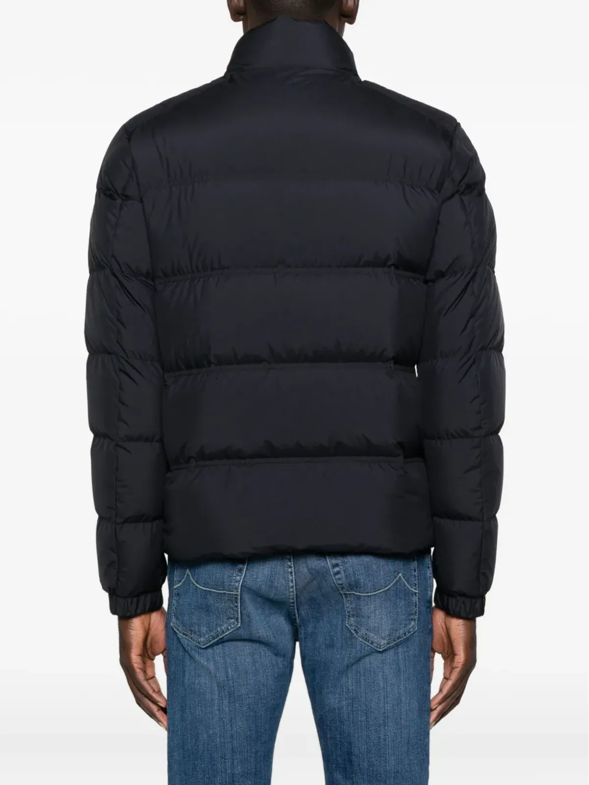 Moncler Bouvaque スタンドカラー パファージャケット（ブルー） - 画像4