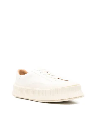 Jil Sander Pre-Owned レザー フラットフォームスニーカー - サムネイル2
