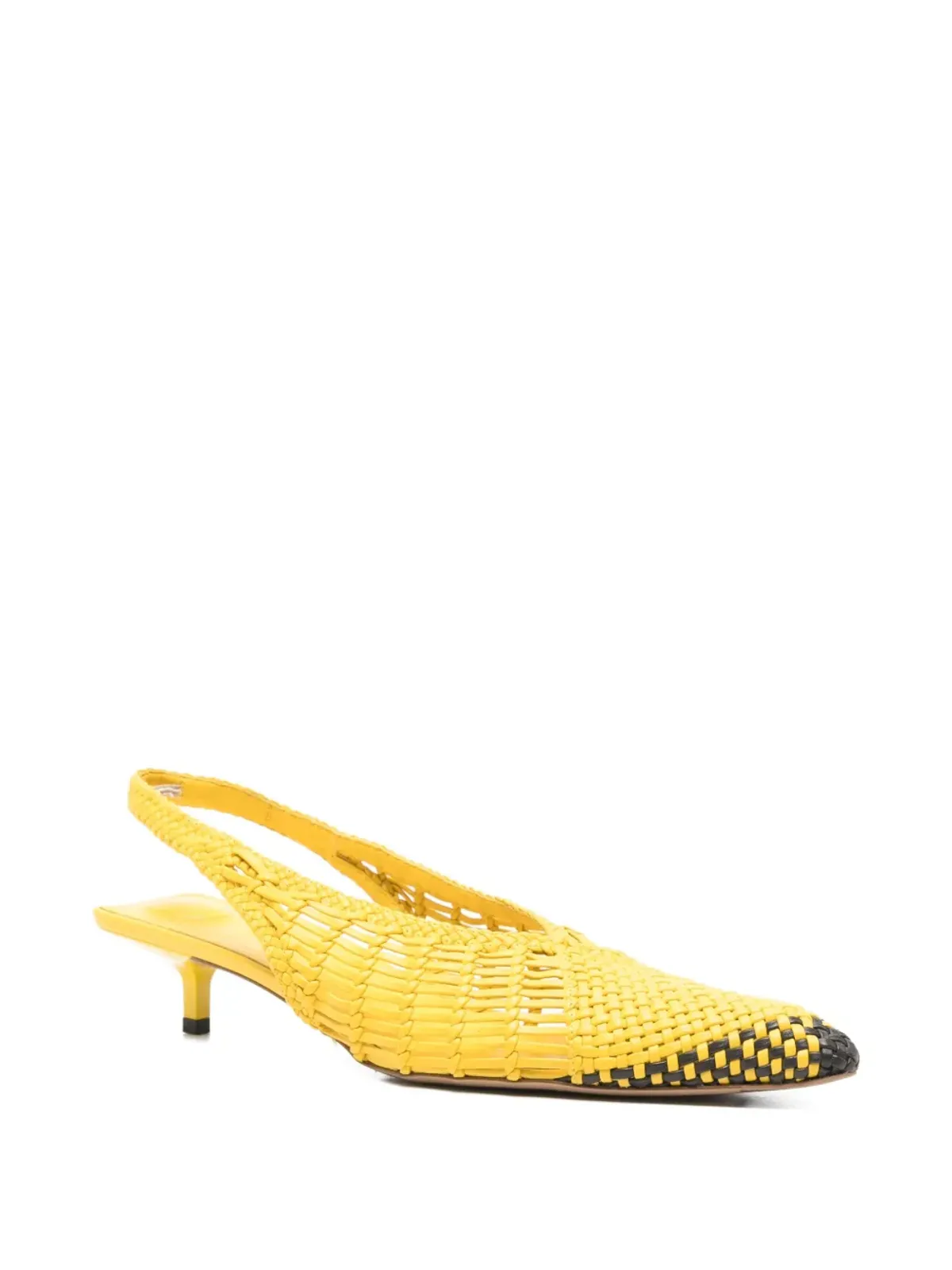 Jacquemus Vintage Les Cubisto Banane slingback pumps - Yellow - 画像2