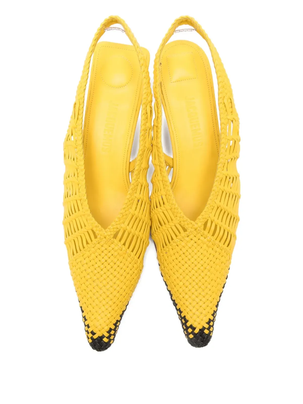 Jacquemus Vintage Les Cubisto Banane slingback pumps - Yellow - 画像4