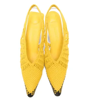 Jacquemus Vintage Les Cubisto Banane slingback pumps - Yellow - サムネイル4