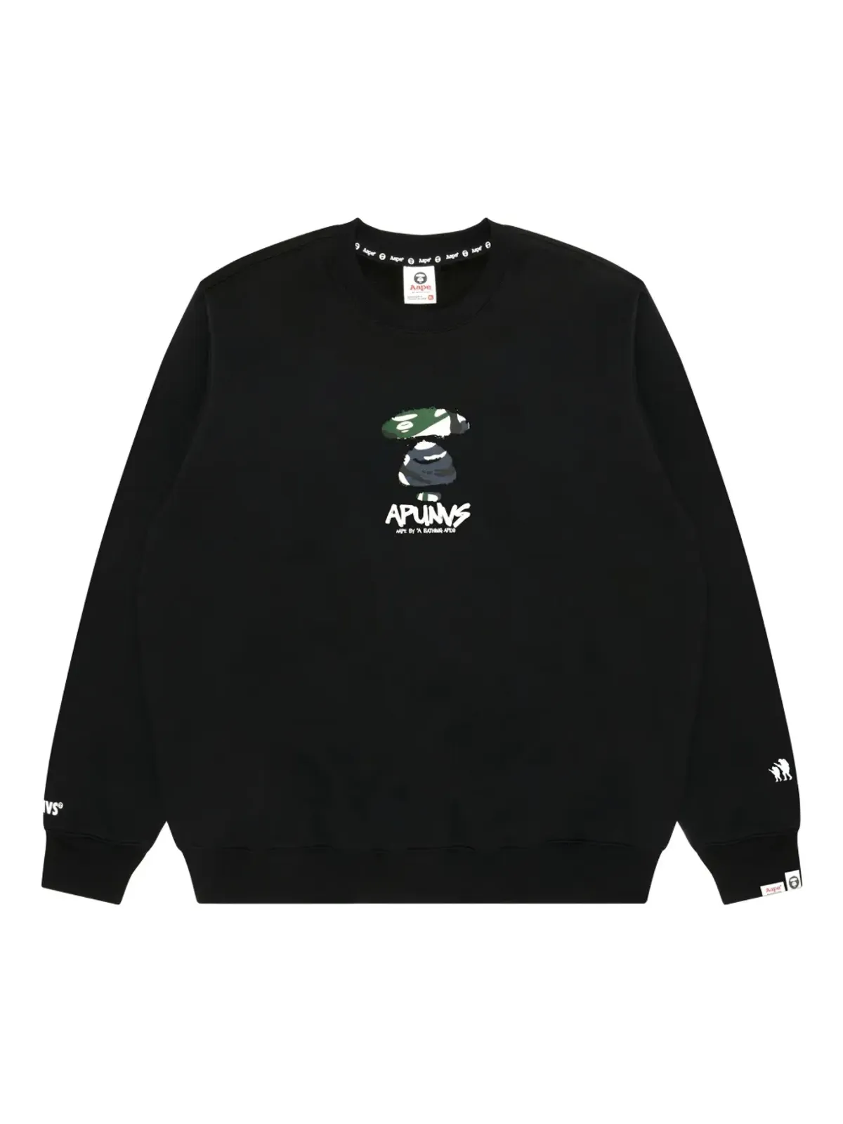 AAPE BY *A BATHING APE® Ape Head-print クルーネック スウェットシャツ - 画像1