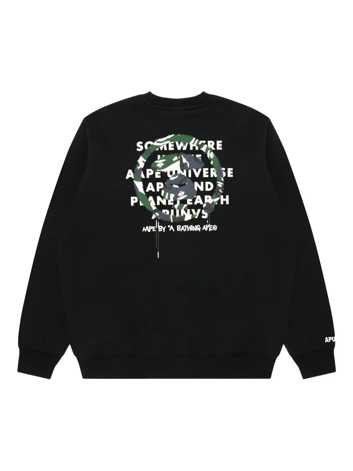 AAPE BY *A BATHING APE® Ape Head-print クルーネック スウェットシャツ - 画像2