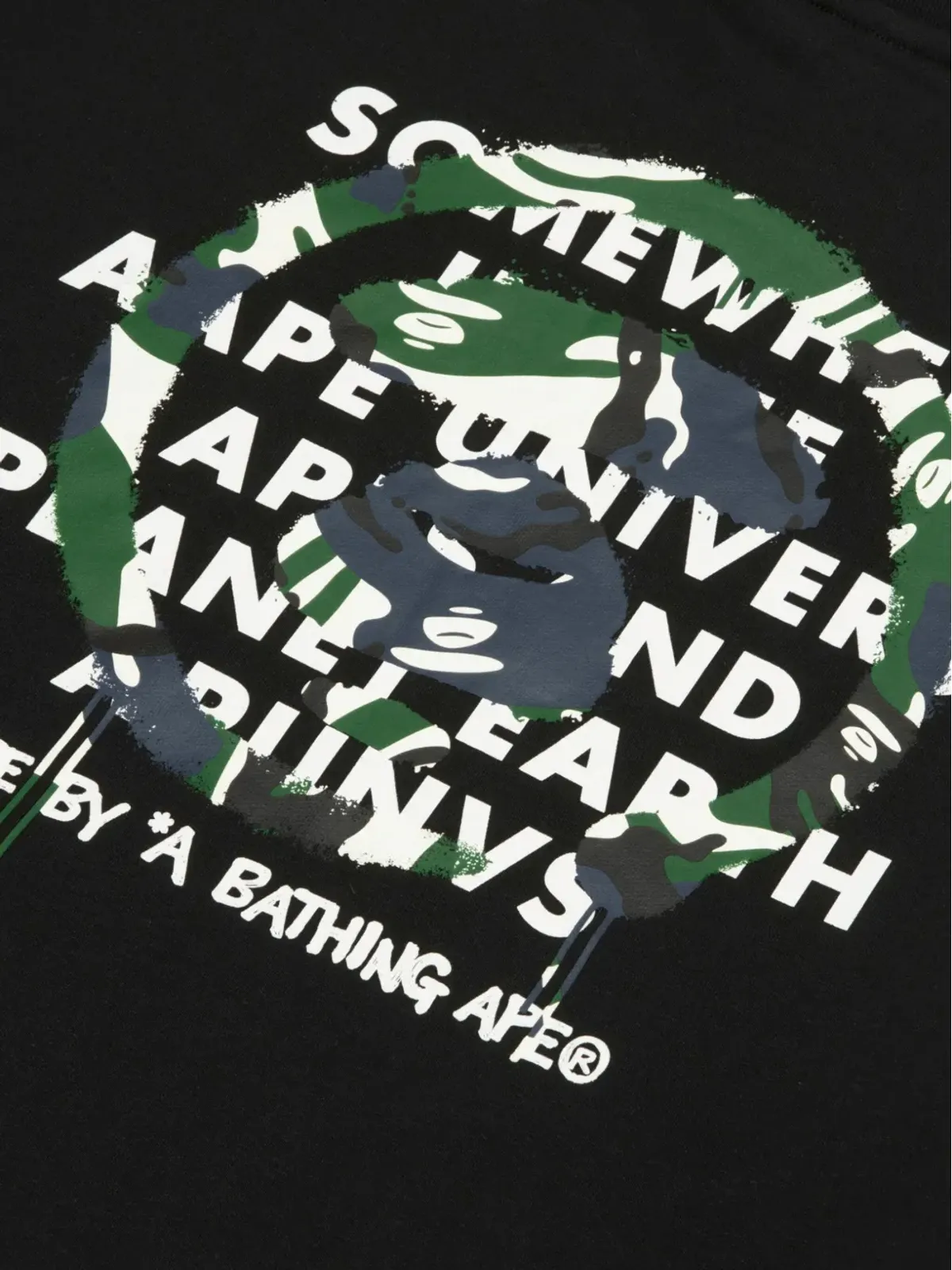 AAPE BY *A BATHING APE® Ape Head-print クルーネック スウェットシャツ - 画像3