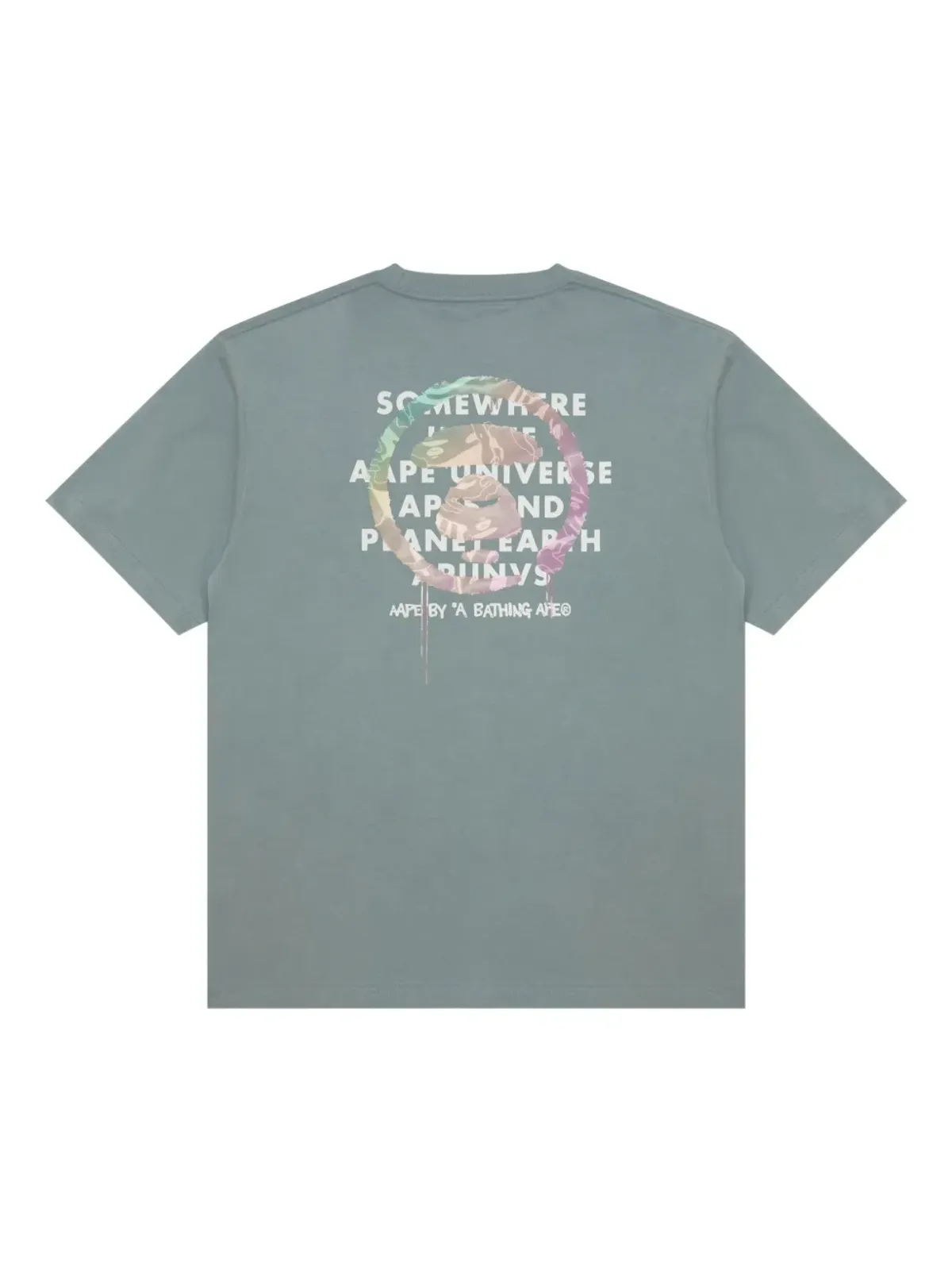 AAPE BY *A BATHING APE® アペ ヘッドグラフィック コットン Tシャツ - グリーン - 画像2