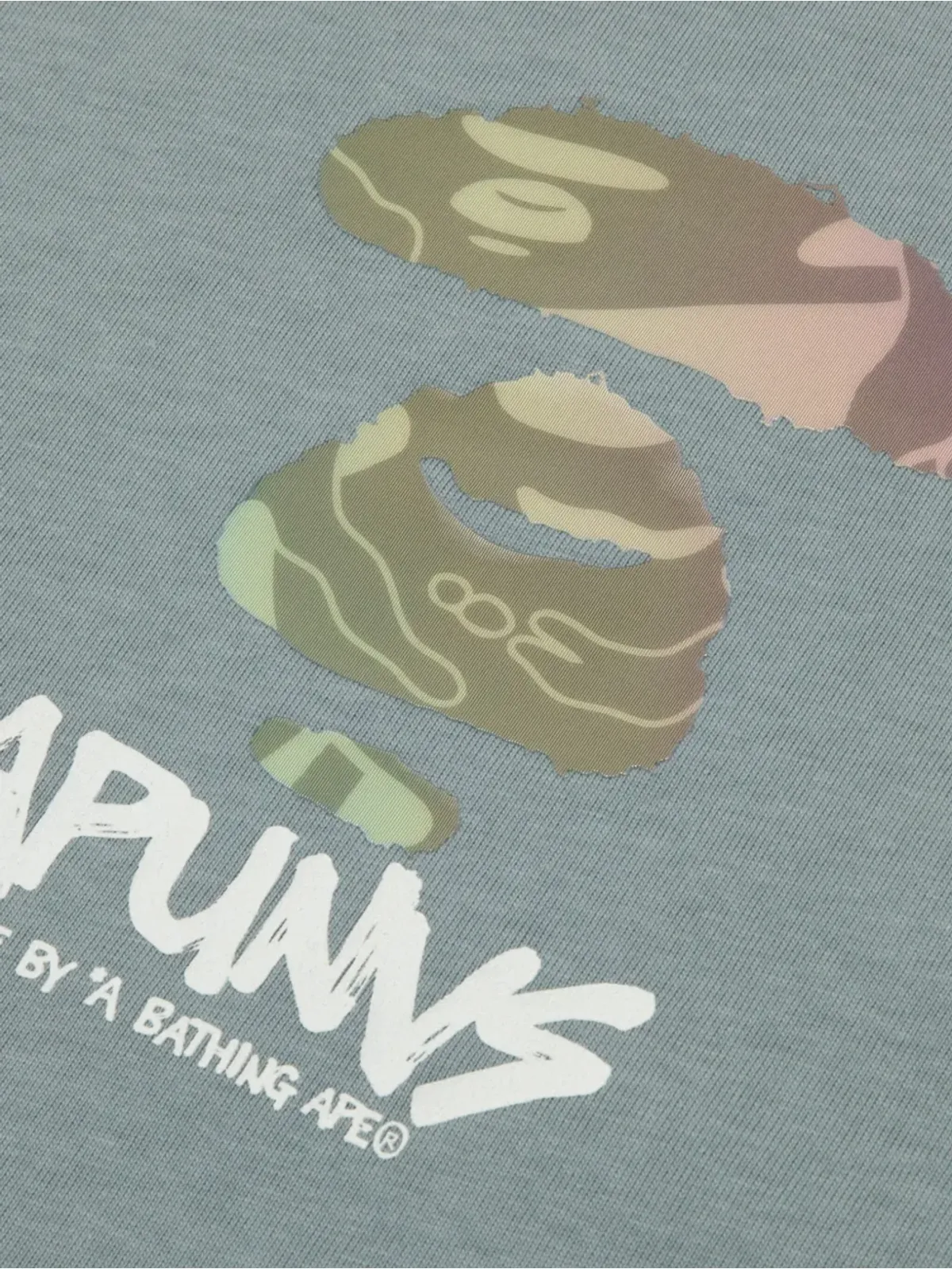 AAPE BY *A BATHING APE® アペ ヘッドグラフィック コットン Tシャツ - グリーン - 画像3