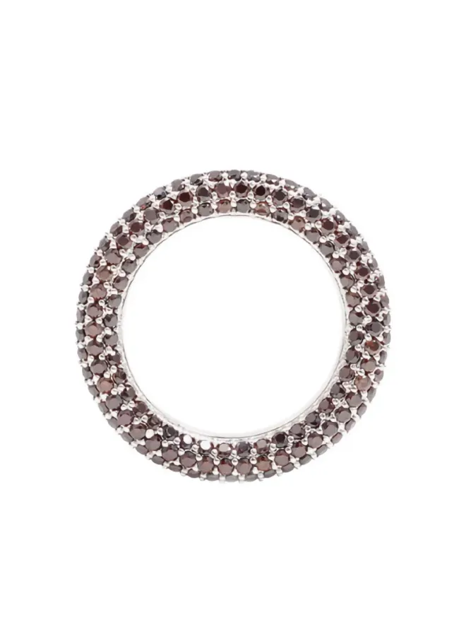 Izabel Display Izabel Display ブラウン paveクリスタルリングの商品画像