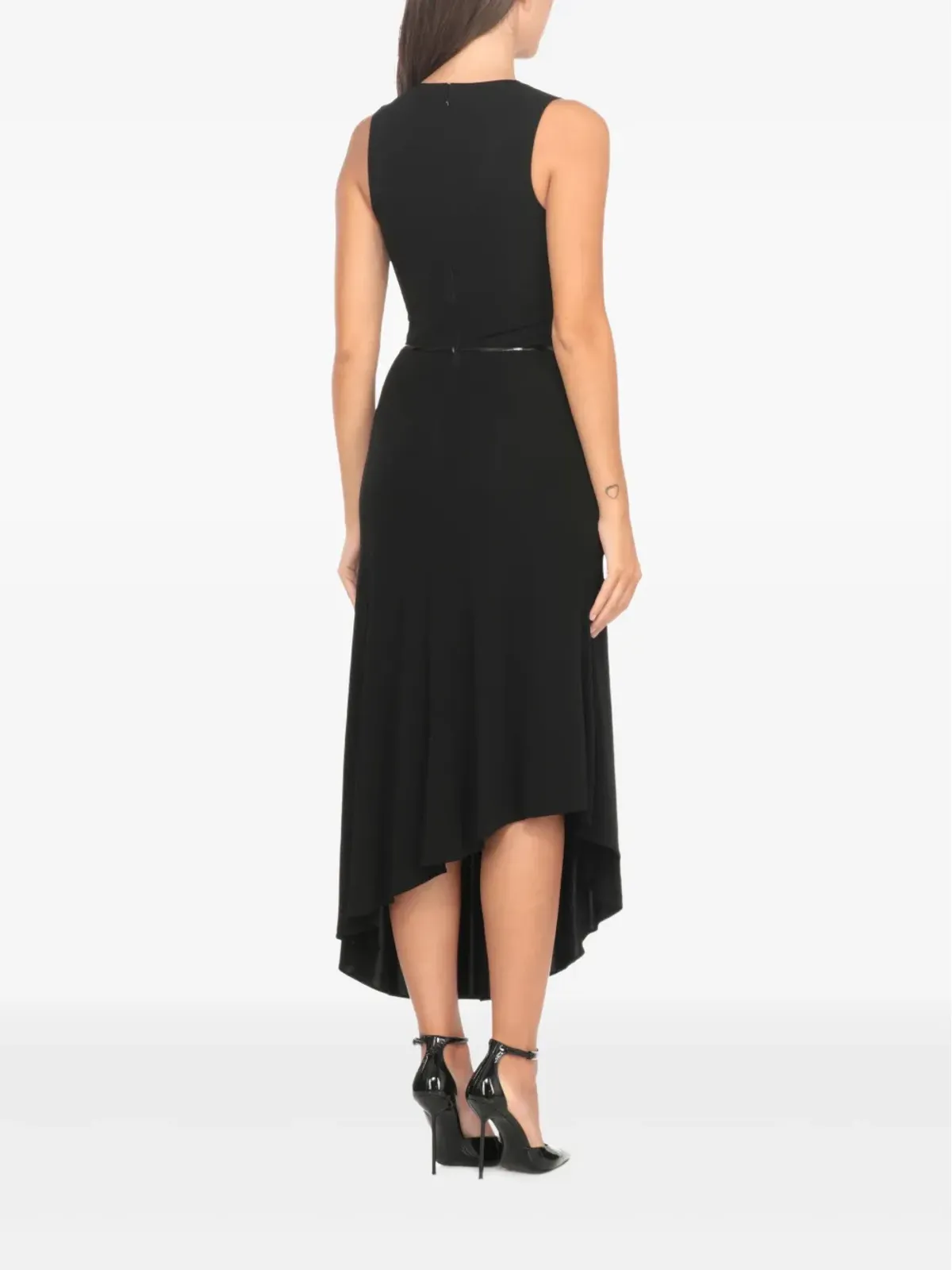 Elisabetta Franchi アシンメトリック・コルセット風ミディドレス - 画像3