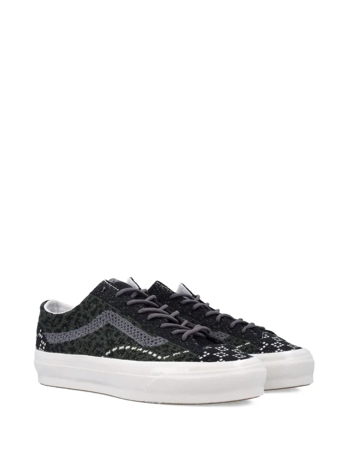 Vans Premium Old Skool-patterned-knit ローカットスニーカー - ブラック - 画像2