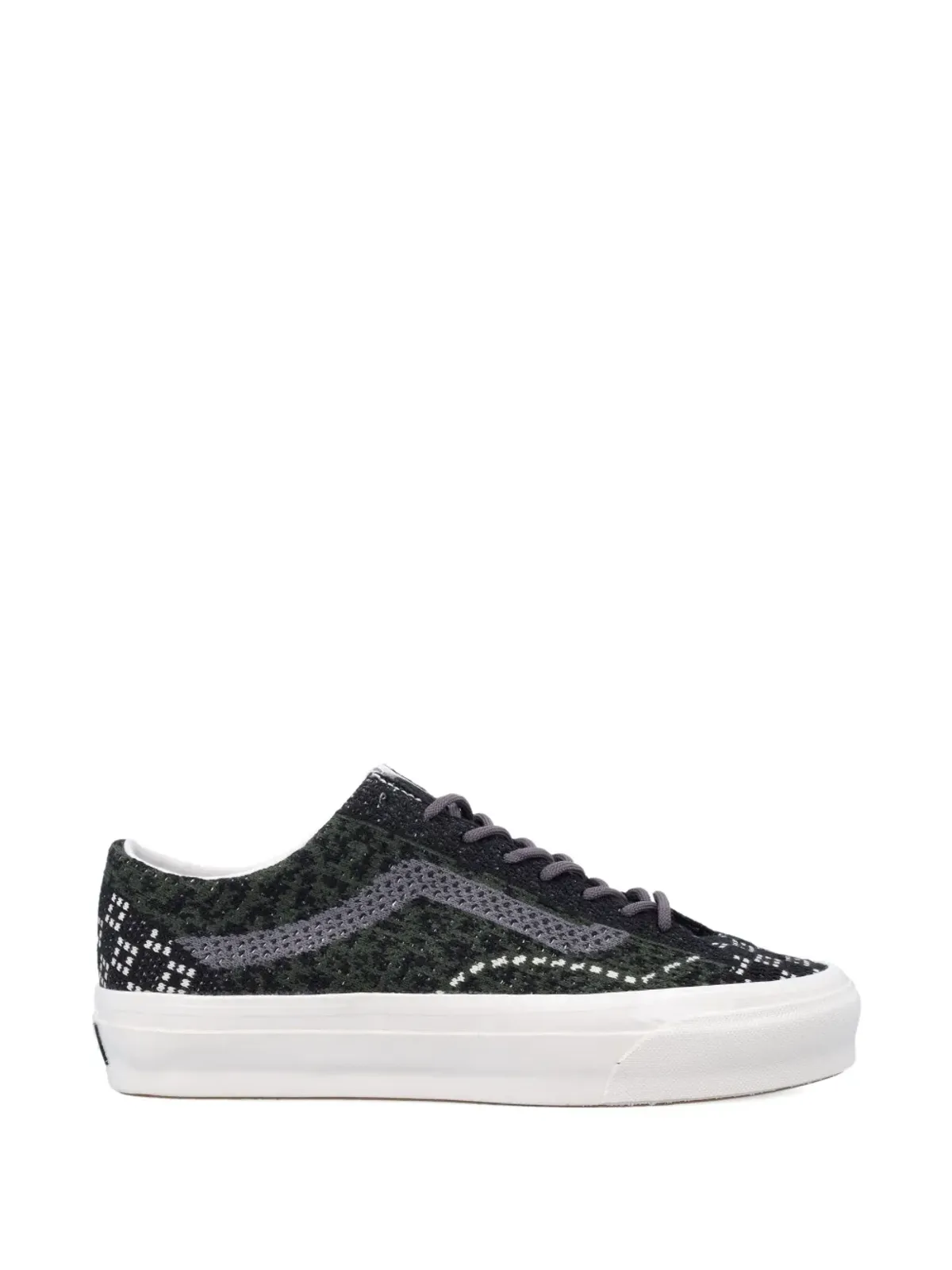 Vans Premium Old Skool-patterned-knit ローカットスニーカー - ブラック - 画像4