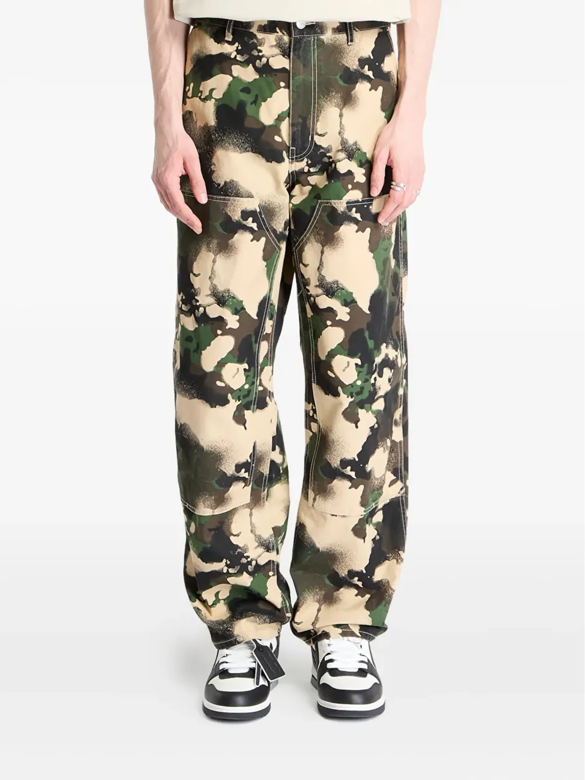 A BATHING APE® 迷彩柄コットンパンツ - 画像1