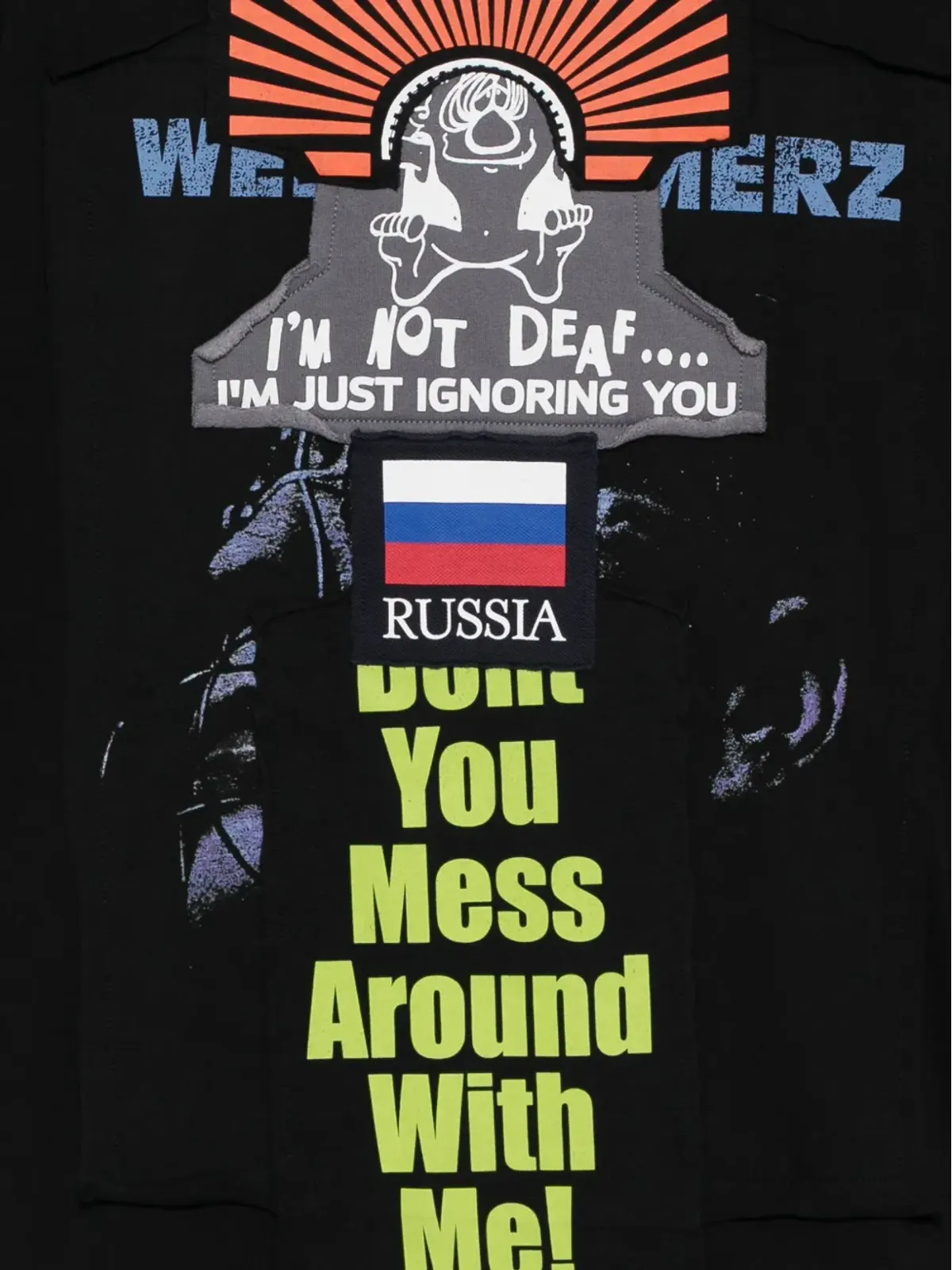 VETEMENTS パッチワークフーディー - 画像3