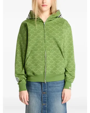A BATHING APE® コレッジモノグラム シャーク フルジップ フーディ - サムネイル1