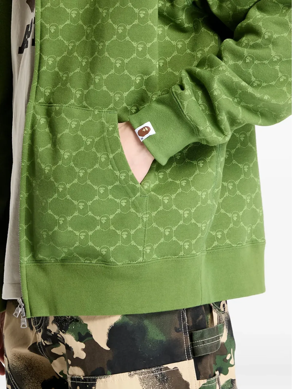 A BATHING APE® コレッジモノグラム シャーク フルジップ フーディ - 画像5
