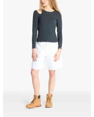 A BATHING APE® cut-out rib top - Black - サムネイル2