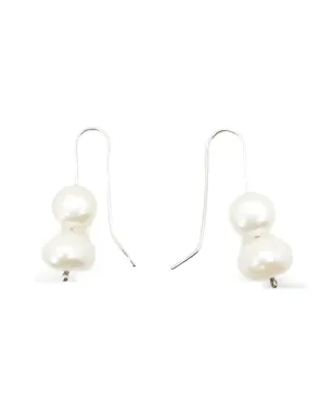 Jennifer Gibson Jewellery 2020s ダブルパール・ドロップ ピアス - サムネイル1