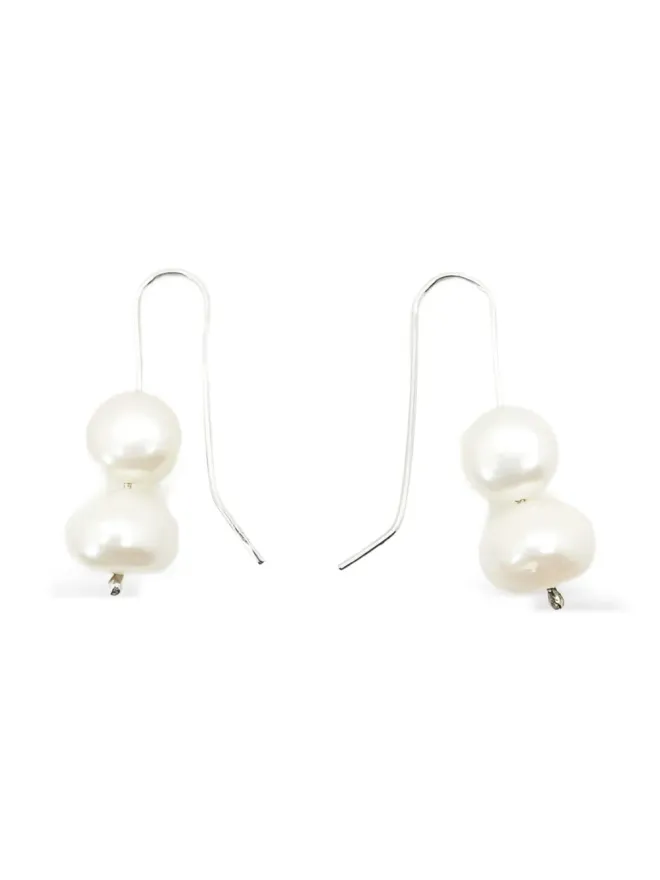 Jennifer Gibson Jewellery Jennifer Gibson Jewellery 2020s ダブルパール・ドロップ ピアスの商品画像