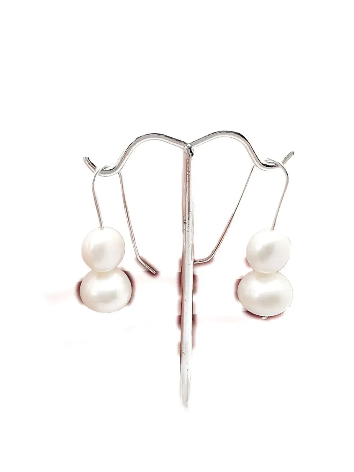 Jennifer Gibson Jewellery 2020s ダブルパール・ドロップ ピアス - 画像4