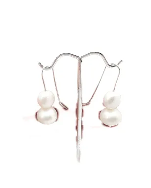 Jennifer Gibson Jewellery 2020s ダブルパール・ドロップ ピアス - サムネイル4