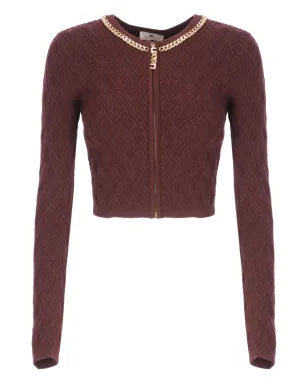 Elisabetta Franchi クロップドジップアップセーター - サムネイル1