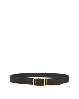 TOM FORD スエードレザー ゴールドバックル ベルト - サムネイル1