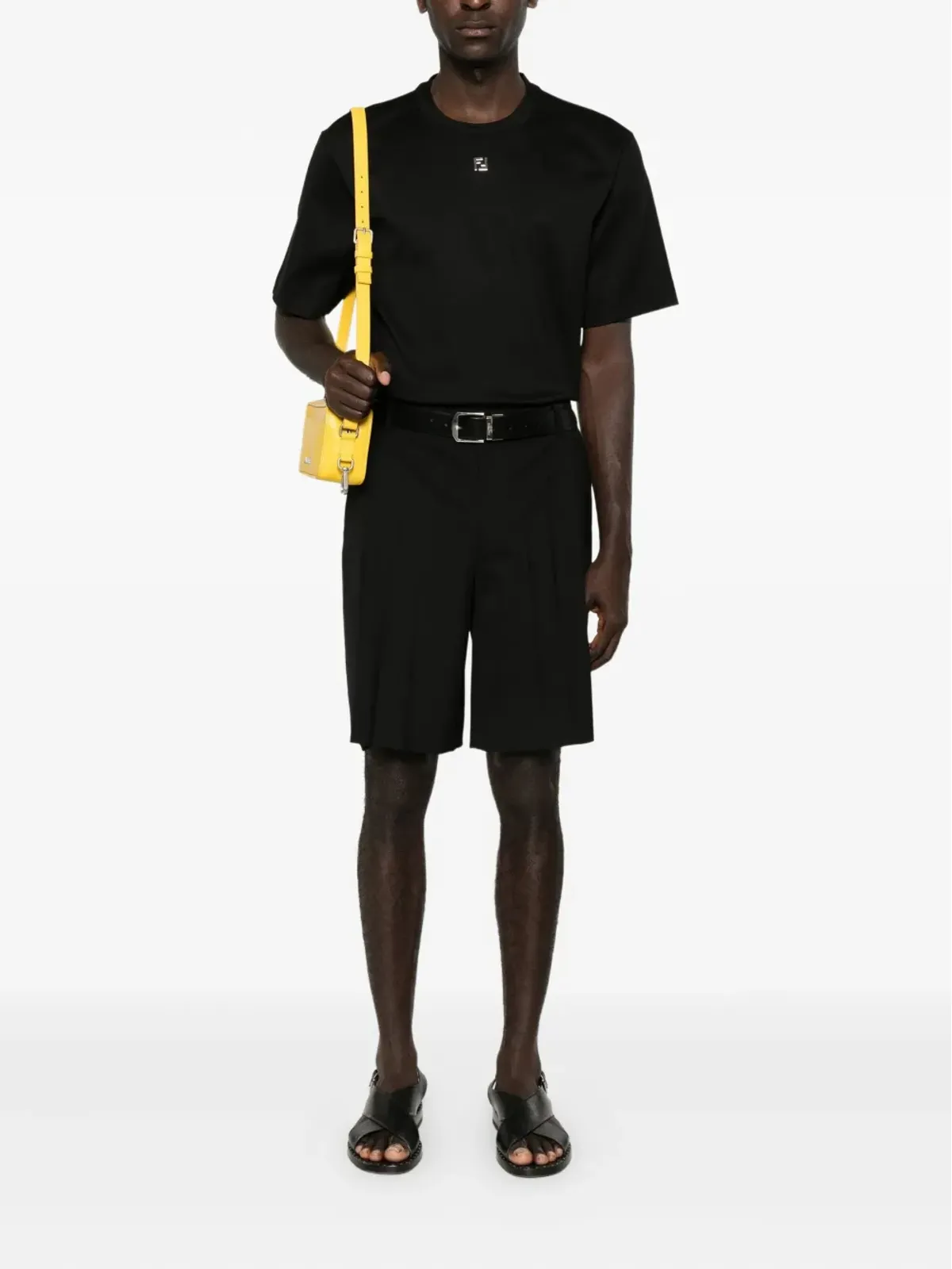 FENDI ロゴ入りコットンTシャツ - 画像2