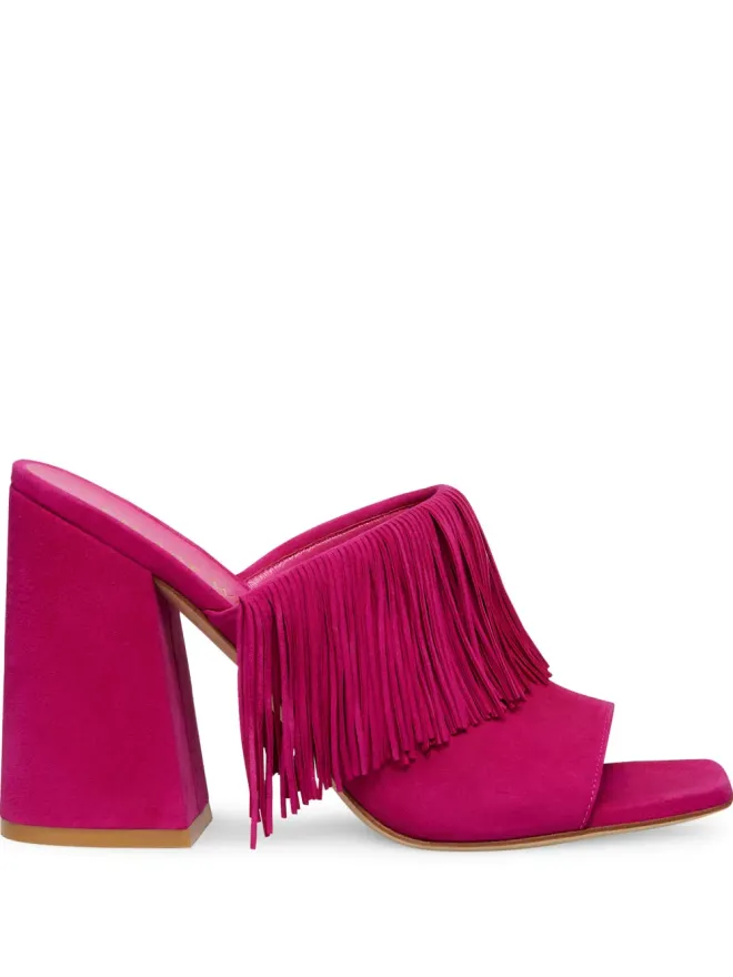 Stuart Weitzman Stuart Weitzman ティア フリンジ付きヒールサンダルの商品画像