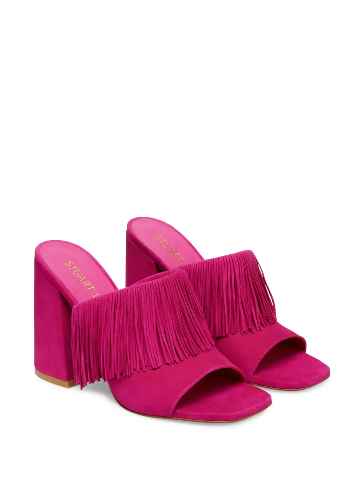 Stuart Weitzman ティア フリンジ付きヒールサンダル - 画像2