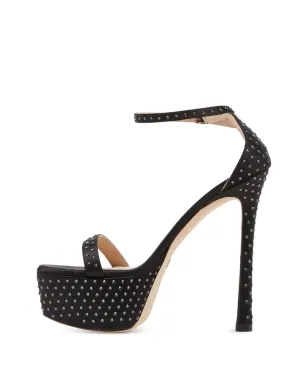 Stuart Weitzman ヌディストカーブ・ハリウッド クリスタル装飾サンダル - サムネイル3