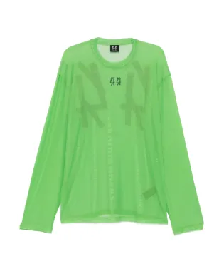 44 LABEL GROUP ロゴプリント メッシュ スウェットシャツ - サムネイル1