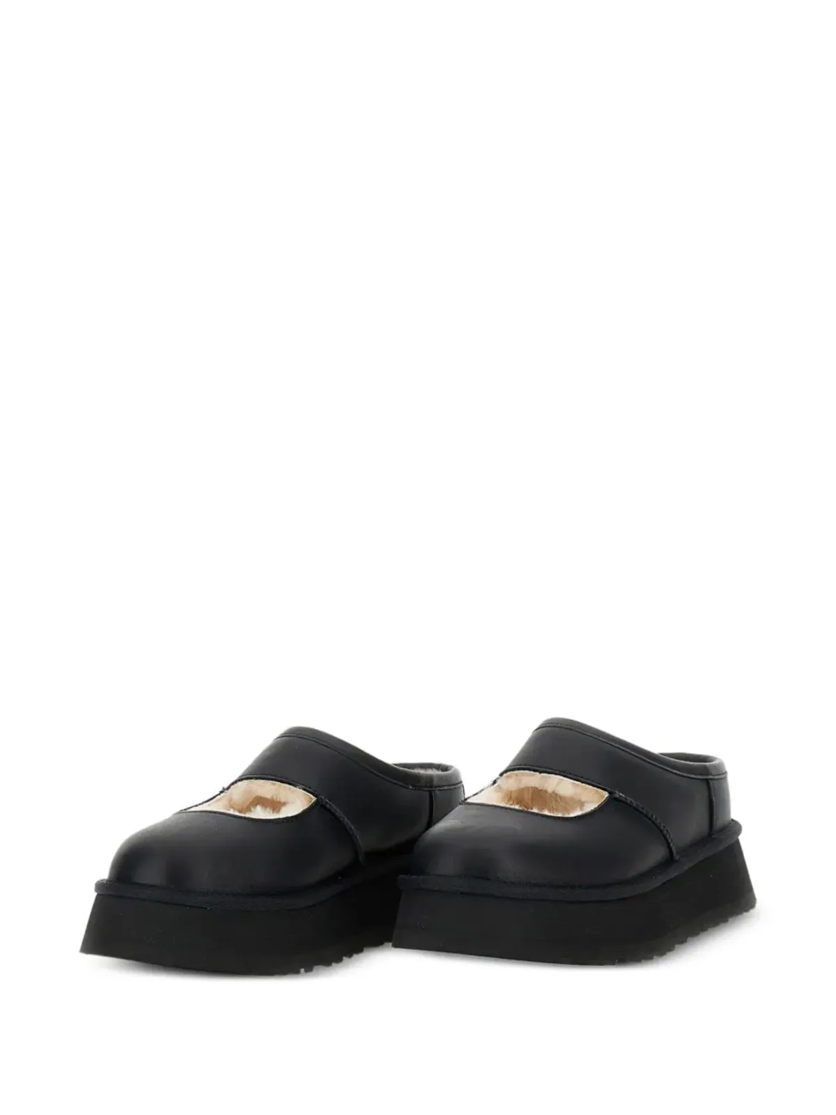 UGG Bea プラットフォームレザーミュール - 画像2