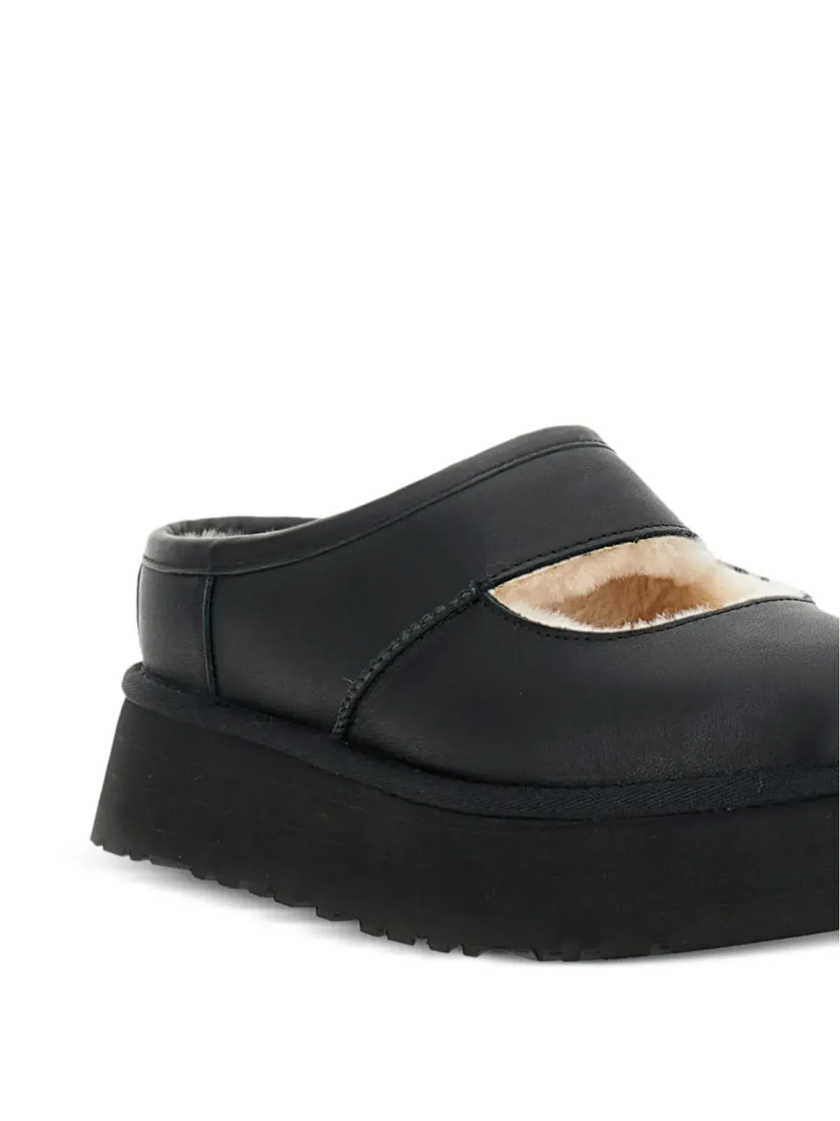 UGG Bea プラットフォームレザーミュール - 画像4