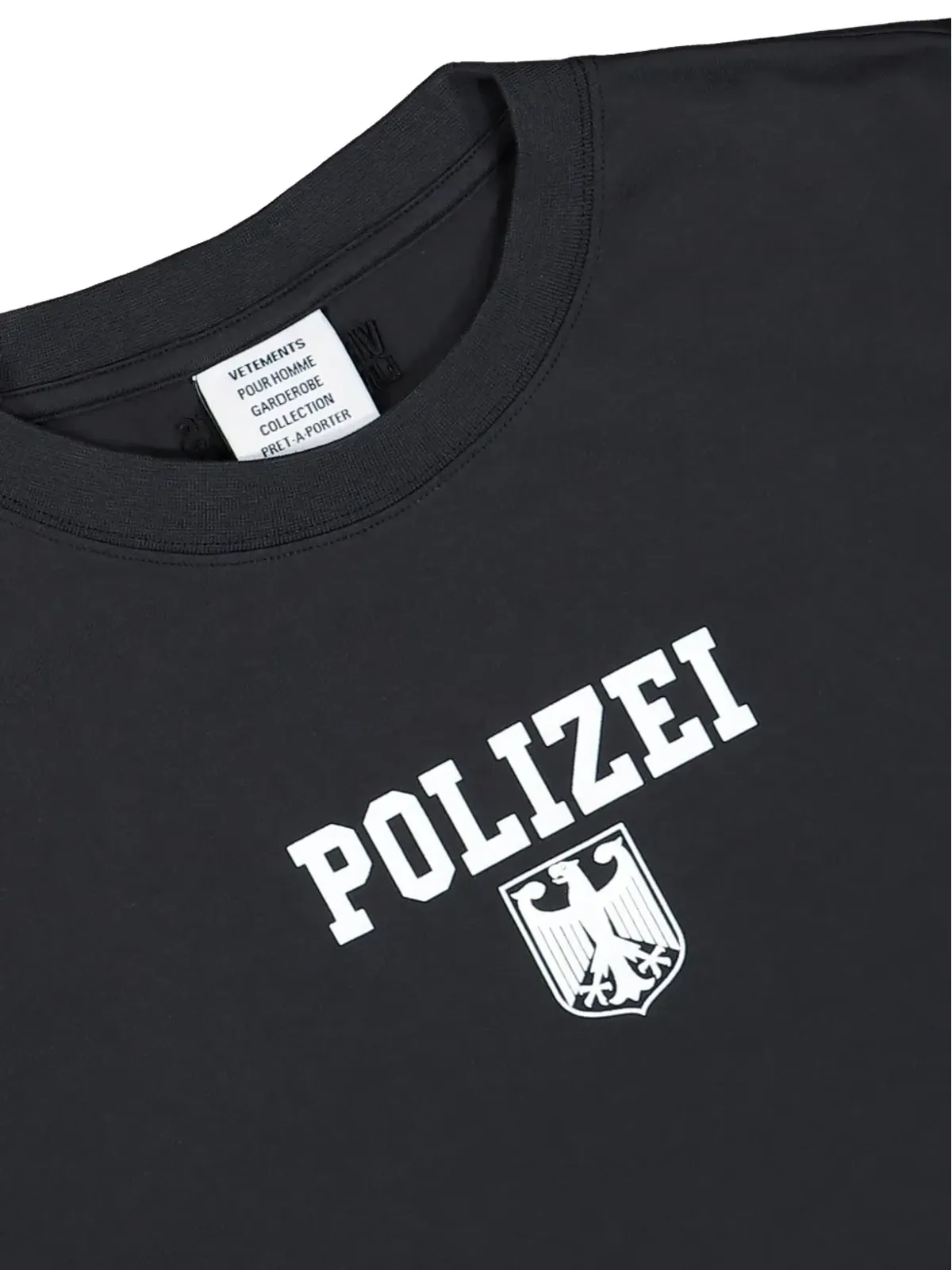 VETEMENTS Polizei Eagle emblem T-shirt - 画像3