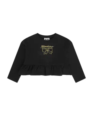 Moschino Kids 綿素材スウェットシャツ ブラック - サムネイル1