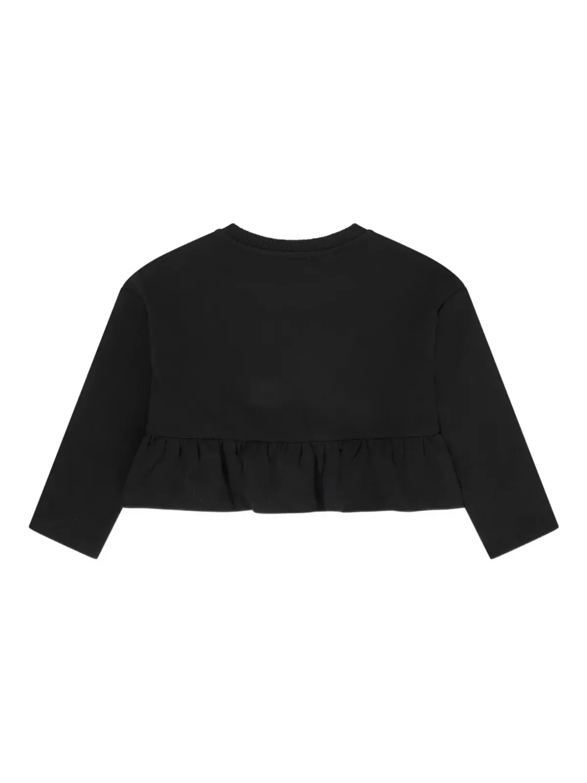 Moschino Kids 綿素材スウェットシャツ ブラック - 画像2