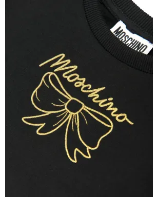 Moschino Kids 綿素材スウェットシャツ ブラック - サムネイル4
