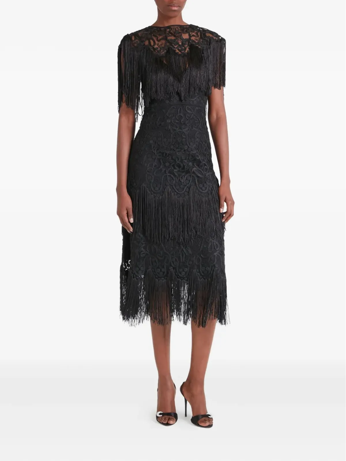 Temperley London Cordelle Tassel 半袖ミディドレス - 画像2
