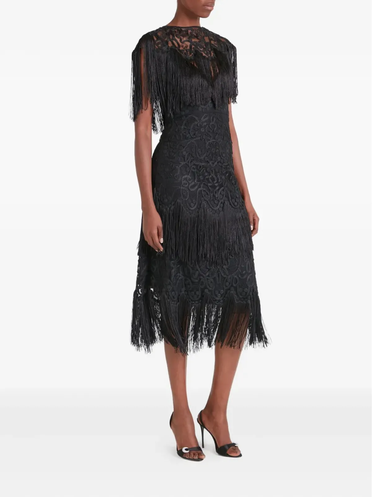 Temperley London Cordelle Tassel 半袖ミディドレス - 画像3